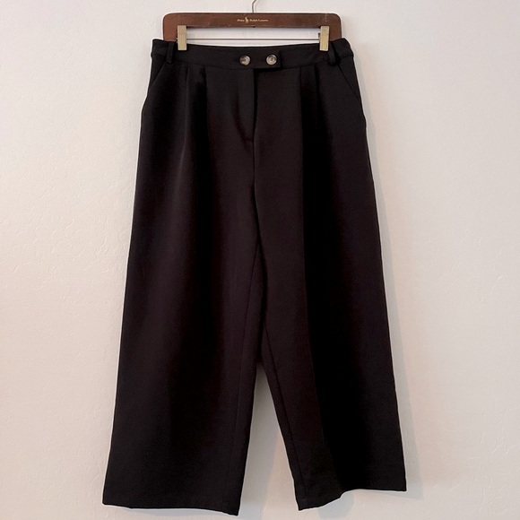 Naked Zebra wide leg cropped Pants size large - Picture 1 of 5